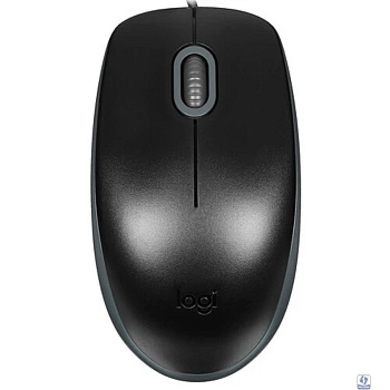 910-005502 Мышь Logitech M110 Silent Black [бесшумная, оптическая, 1000dpi, USB, 1.8м] 