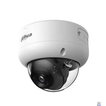 DAHUA DH-IPC-HDBW3449EP-AS-IL-0360B Уличная купольная IP-видеокамера 4Мп; 1/2.9” CMOS; объектив 3.6мм видеоаналитика ИК 40м, LED 40м тревож P67, IK10 корпус: металл