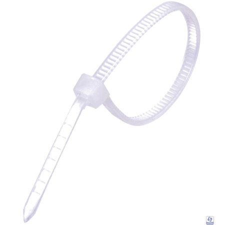 Exegate EX253850RUS Стяжка нейлоновая, неоткрывающаяся. Exegate <CV-200W>, 200мм, упак. 100шт White