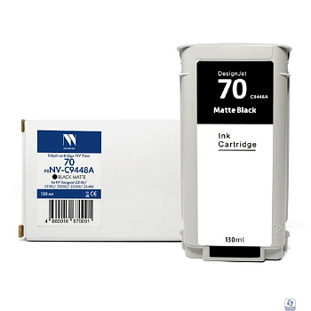 Струйный картридж NVP 70 (NV-C9448A) Black Matte для HP DesignJet Z2100/Z3100/Z3200/Z5200/Z5400 (130 мл) совместимый