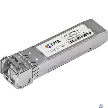 SNR SNR-SFP+W73-3 Одноволоконный модуль, SFP+ WDM 10GBASE-LR/LW, разъем LC, рабочая длина волны Tx/Rx: 1270/1330нм, дальность до 3км (5dB).