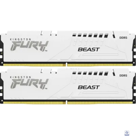 Kingston DDR5 DIMM 32GB 5200MT/s CL40 (Kit of 2) FURY Beast White XMP KF552C40BWK2-32