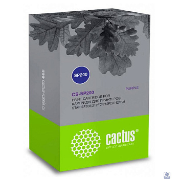 Картридж матричный Cactus CS-SP200 12.7x3 фиолетовый для Star SP200/212FC/212FD/242/298