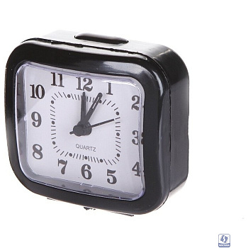 Perfeo Quartz часы-будильник "PF-TC-004", прямоугольные 8*7,5 см, чёрные