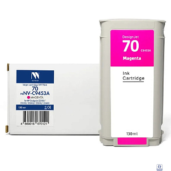 Струйный картридж NVP 70 (NV-C9453A) Magenta для HP DesignJet Z2100/Z3100/Z3200/Z5200/Z5400 (130 мл) совместимый