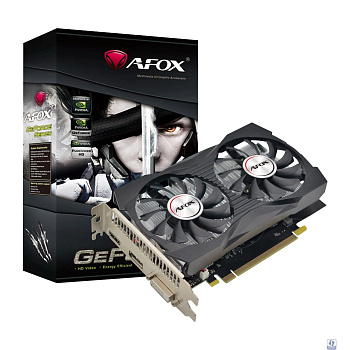 Видеокарта AFOX Geforce GTX1050 4GB GDDR5 128Bit  DVI/HDMI/DP ATX 2FAN (AF1050-4096D5H4-V2)