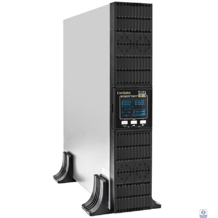 Exegate EX293050RUS ИБП On-line ExeGate PowerExpert ULS-3000.LCD.AVR.1SH.2C13.USB.RS232.SNMP.2U <3000VA/3000W, On-Line, PF=1, LCD, 1*Schuko+2*C13, RS232, USB, SNMP-slot, Rackmount 2U/Tower, металличес