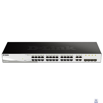 D-Link DGS-1210-28/FL2A Управляемый L2 коммутатор с 24 портами 10/100/1000Base-T и 4 комбо-портами 100/1000Base-T/SFP