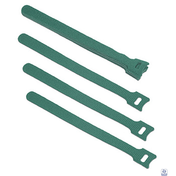 Cabeus CLAMP-180-GN Хомут для кабеля, липучка с мягкой застежкой, 180x14 мм, зеленый (10 шт.)