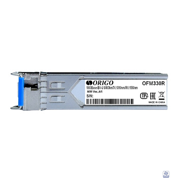 ORIGO OFM330R/10KM/A1A WDM SFP-трансивер, 1000Base-BX-U (Simplex LC), TX: 1310нм, RX: 1550нм, одномод, до 10км