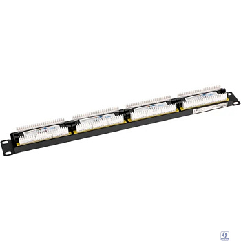 Rexant (02-0234) Панель коммутационная 19" PRO, 1U, 24 порта, UTP, RJ-45, CAT 6