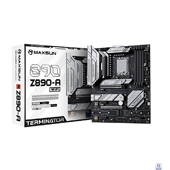MAXSUN MS-Terminator Z890-A (Socket 1851, ATX, 4*DDR5(256Gb), DP/HDMI, 4*SATA3, 4*M.2, 1xPCI-Ex16 /1xPCI-Ex4/2*PCIEx1, 1*Type-C, 4*USB 2.0, 2*USB 3.2, LAN 1*2.5G, SPDIF, RTL)