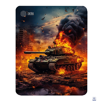 Коврик для мыши Cactus CS-MP-D04M Burning tank 300x250x3мм