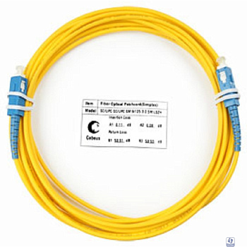 Cabeus FOP(s)-9-SC-SC-7m Шнур оптический simplex SC-SC 9/125 sm 7м LSZH