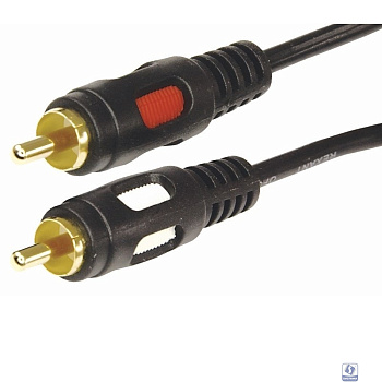 Rexant (17-0145) Шнур 2RCA Plug - 2RCA Plug  3М  (GOLD)  