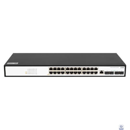 SNR SNR-S5110G-24TX-POE Управляемый PoE коммутатор уровня 2+, 24 порта 10/100/1000Base-T, 4 порта 1/10G SFP+, бюджет PoE 250 Вт, встроенный БП ~220V AC