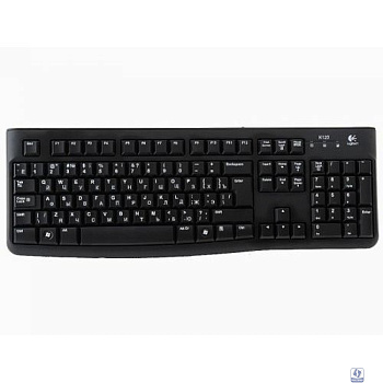 920-002522 Logitech Клавиатура K120 Black USB оригинальная заводская гравировка RU/LAT