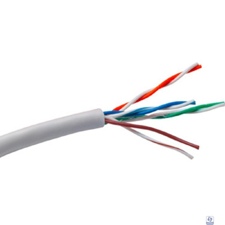 Exegate EX261518RUS Кабель UTP 4 пары кат.5e Exegate Special CCA, 26AWG, бухта 305м, серый, PVC