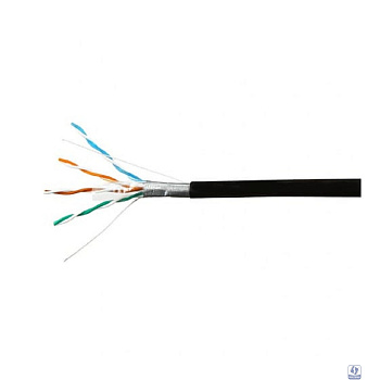 SkyNet Кабель Standart FTP outdoor 4x2x0,48, медный, FLUKE TEST, кат.5e, однож., 305 м, box, черный [CSS-FTP-4-CU-OUT](АК5017627/1693119)
