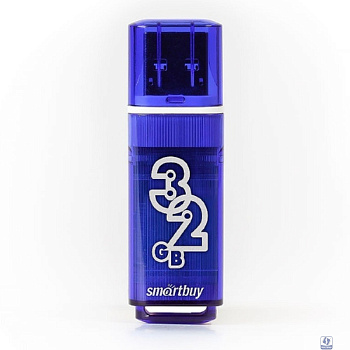 Smartbuy USB Drive 32GB Glossy series Dark Blue 3.0/3.1  (SB32GBGS-DB) 