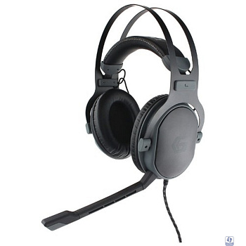 Gembird MHS-G700U, черн, мембрана 53мм, метал корпус, рег громкости, каб ткан 2.5м					