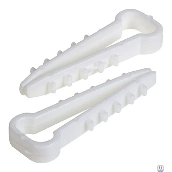 PROconnect (07-4611) Дюбель-хомут 5-10мм, прямоугольный, белый (100 шт/уп)