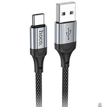 HOCO Кабель USB2.0 Hoco AM/Type-C, 3А, X102, 1м, черный, коробка