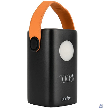 Perfeo Powerbank MOON 100W 60000 mAh/LED дисплей/PD+QC 3.0/2Type-C/3 USB max 100W/Black
