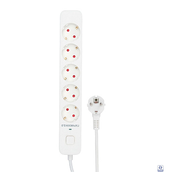 Гарнизон Сетевой фильтр 2.0  EPS-5-W-2  5р, 10А, 2м, ур.защиты 2+, белый, пакет (21442)