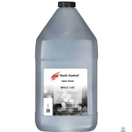 SC Тонер Static Control MPT10-1KG черный флакон 1000гр. для принтера НР LJ P1005/1006/1505/ 1606/ P1102/1322/M125 (SC)