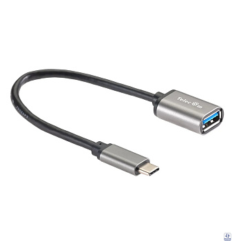 Telecom  TC409M  Кабель-адаптер  Type-Cm --> USB 3.0 Af , OTG, 1,5A , 5,0Gbps , Alum grey 0,2m Telecom (TC409M) [6926123467206]