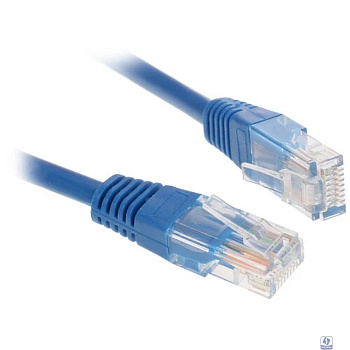 Gembird/Cablexpert Патч-корд UTP 5e, 3м, литой, многожильный, синий (PP12-3M/B)