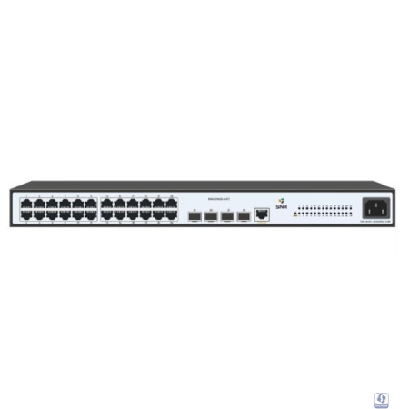 SNR SNR-S2982G-24TE Управляемый коммутатор уровня 2, 24 порта 10/100/1000Base-T и 4 порта 100/1000Base-X (SFP), встроенный БП ~220V AC