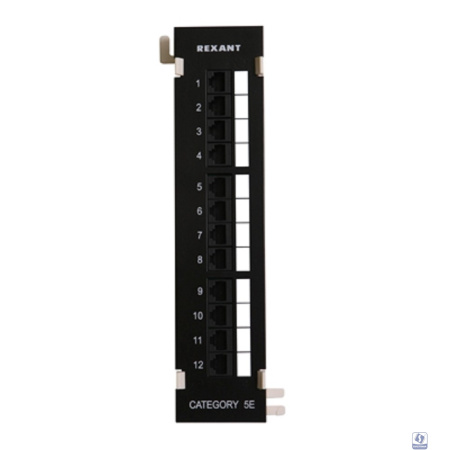 Rexant (04-0020) Панель коммутационная настенная, 12 портов, UTP, RJ-45, CAT 5e