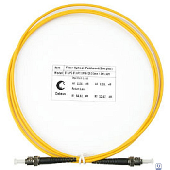 Cabeus FOP(s)-9-ST-ST-1,5m Шнур оптический simplex ST-ST 9/125 sm 1,5м LSZH