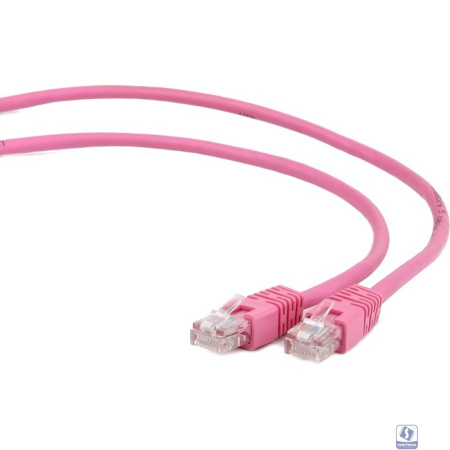 Патч-корд UTP Cablexpert PP12-5M/RO кат.5e, 5м, литой, многожильный (розовый)
