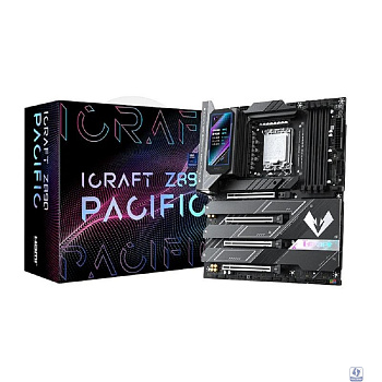 MAXSUN MS-iCraft Z890 PACIFIC (Socket 1851, ATX, 4*DDR5(256Gb), DP/HDMI, 4*SATA3, 4*M.2, 4xPCI-Ex16, 2*Type-C, 9*USB 3.1, LAN 1*5G, BT 5.4, Wi-Fi 7, SPDIF, black, RTL)