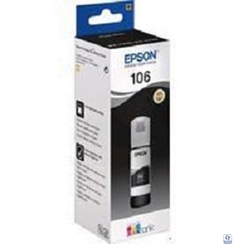 EPSON C13T00R140  Контейнер 106 с черными фото чернилами для L7160/7180, 70 мл