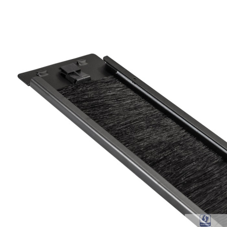 Exegate EX292877RUS Exegate EX292877RUS Кабельный органайзер c щеточным вводом ExeGate BP19-2UM-TL (19" 2U, металлический, быстросъемный, цвет черный, RTL)