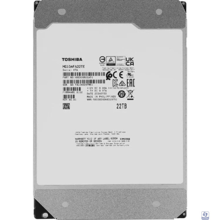 Toshiba MG10F Series 22TB 3.5; SATA 6Gb/s, 7200rpm, 512MB, MG10AFA22TE