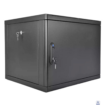 ЦМО Шкаф телекоммуникационный настенный разборный 9U (600 x 650) съемные стенки, дверь металл, цвет черный (ШРН-М-9.650.1-9005)