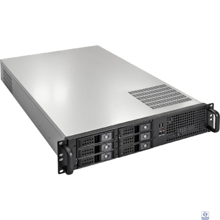 Exegate EX264268RUS Серверный корпус Exegate Pro 2U660-HS06 <RM 19",  высота 2U, глубина 660, без БП, 6xHotSwap, USB>