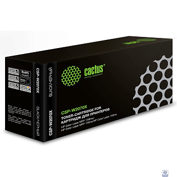Повреждение упаковки Картридж лазерный Cactus CSP-W2070X черный (1500стр.) для HP Color Laser 150a/150nw/178nw MFP/179fnw MFP