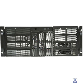 Procase Корпус 4U server case,9x5.25+3HDD,черный,без блока питания,глубина 550мм,MB CEB 12"x10,5", панель вентиляторов 3*120x25 PWM