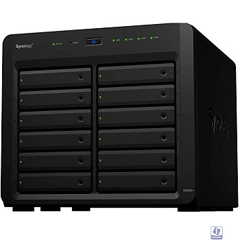 Synology DS2422+ QC2.2GHz CPU/4GB(up to 32GB)/RAID 0,1,5,6,10/up to 12 SATA SSD/HDD (3.5" or 2.5") (up to 24 with 1xDX1222), 2xUSB3.0, 4xGbE(+1Expslot),iSCSI, 2xIPcam(upto40)/1xPS/3YW вилка UK/HK 3-pi