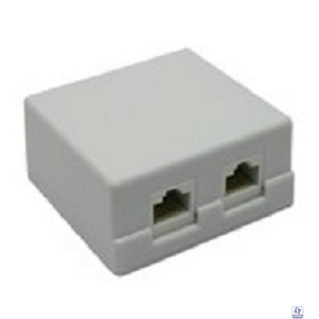 5bites LY-SB02-A Розетка  внешняя RJ-45 5e кат., 2порт.