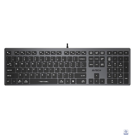 Клавиатура A4Tech Fstyler FX50 серый USB slim Multimedia (FX50 GREY) [FX50 GREY]