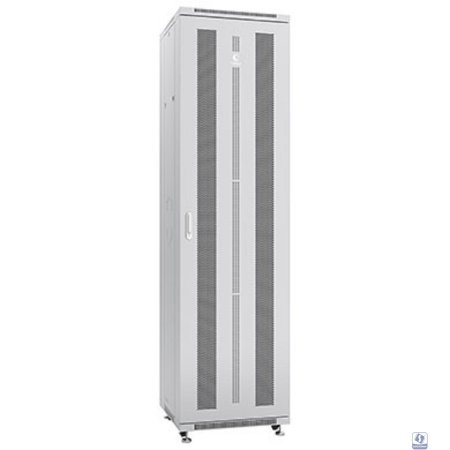 Cabeus ND-05C-47U60/100 Шкаф монтажный телекоммуникационный 19" напольный, 47U 600x1000x2277mm (ШхГхВ) передняя и задняя перф. двери, ручка с замком, цвет серый (RAL 7035)