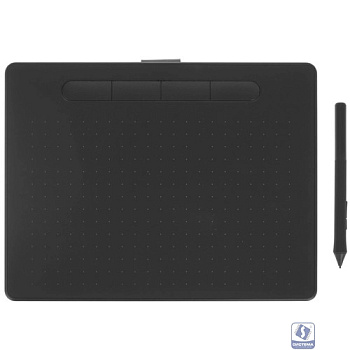 Графический планшет Wacom Intuos M CTL-6100K-B USB черный/голубой