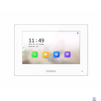HiWatch VDP-H3211W IP Видеодомофон  с WI-FI Сенсорный 7" TFT LCD экран 1024*600; встроенные микрофон и динамик; слот для SD карты до 32Гб; Wi-Fi 2.4ГГц